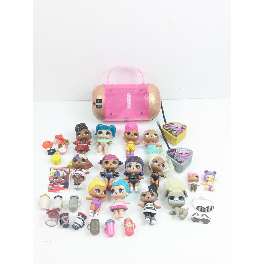 LOL Surprise Mixed Doll and Accessories Lot - 11 Girls 1‎ Pet 9 Cups Accessories